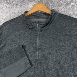 Huk 1/4 Zip Pullover Men's XXL Gray Performance Fishing Shirt Logo Preppy
